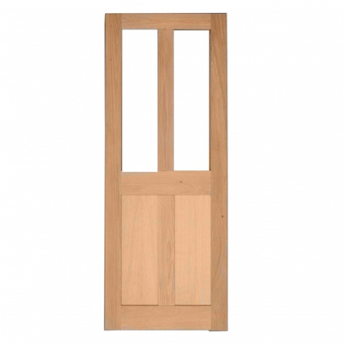 Solid Oak External Door - 4 Panel Unglazed